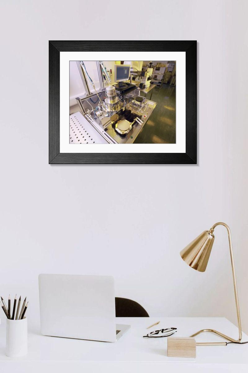 Shown hanging in a room: Modern 14"x12" (36x31cm)