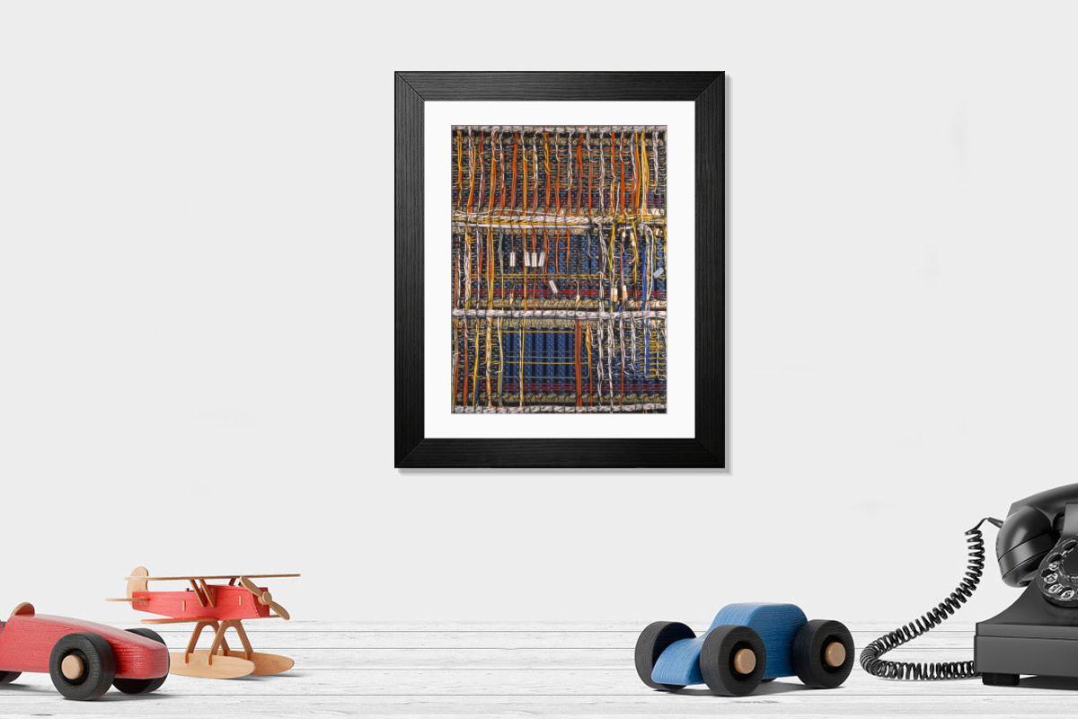 Shown hanging in a room: Modern 14"x12" (36x31cm)