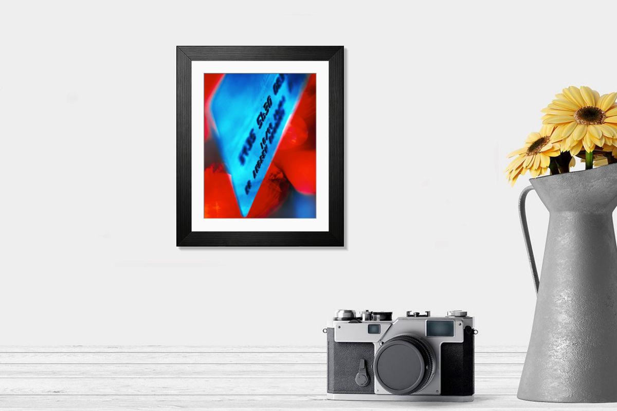 Shown hanging in a room: Modern 14"x12" (36x31cm)
