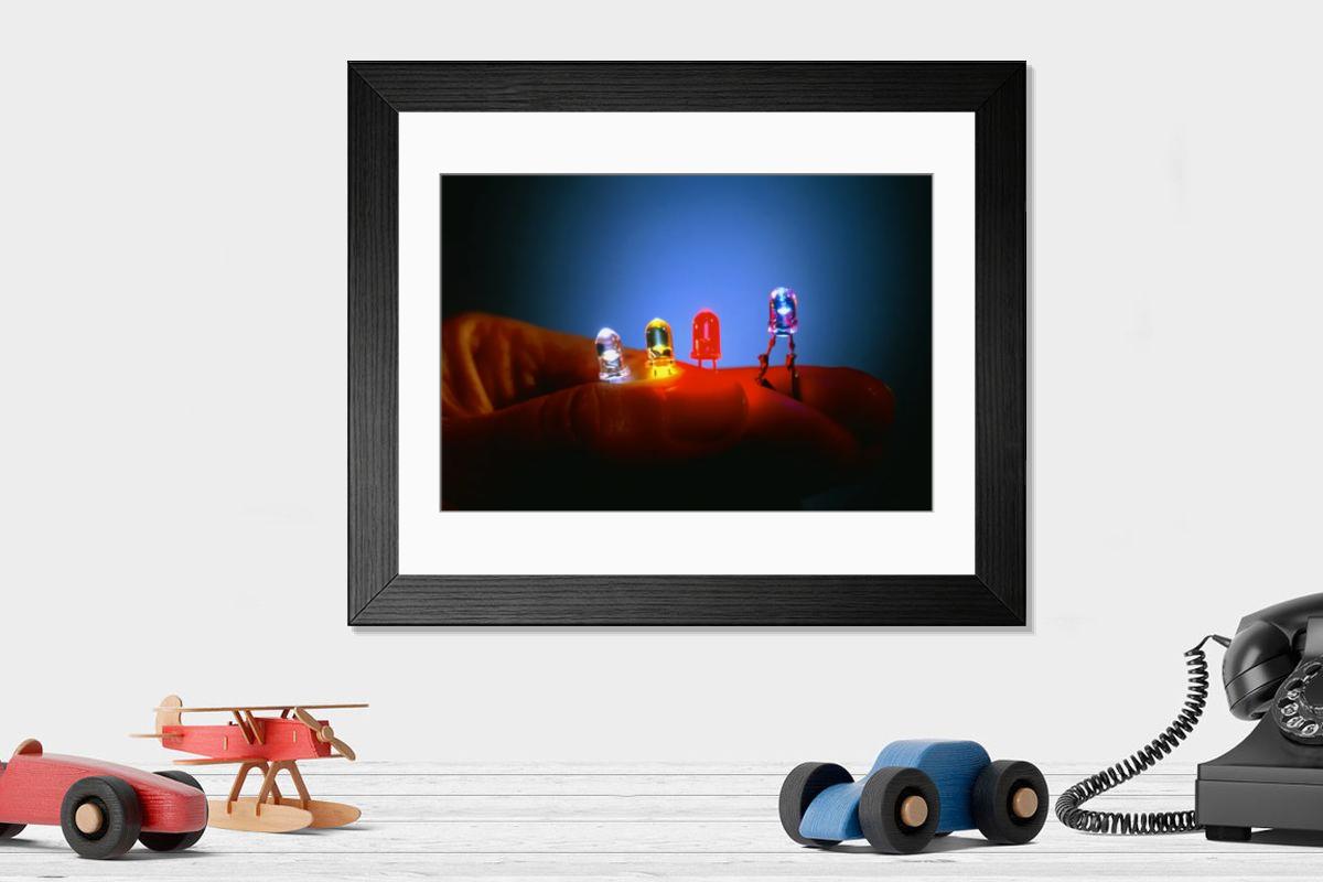 Shown hanging in a room: Modern 14"x12" (36x31cm)