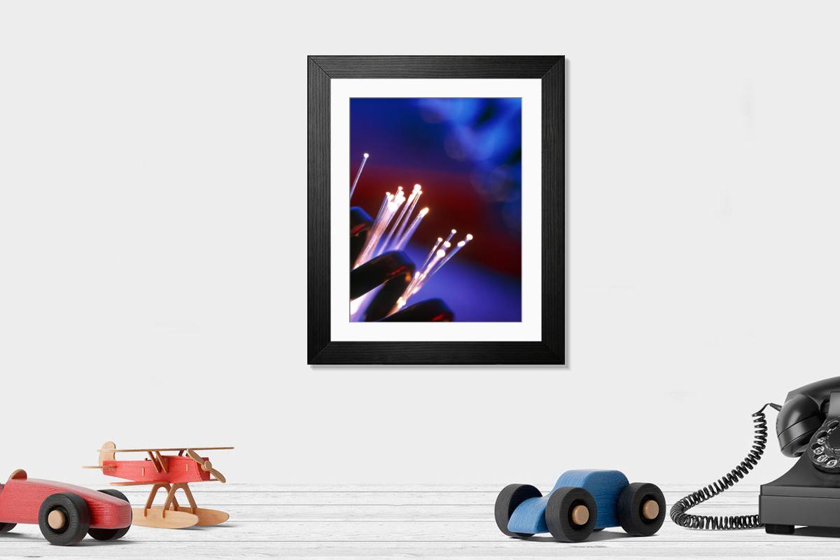 Shown hanging in a room: Modern 14"x12" (36x31cm)