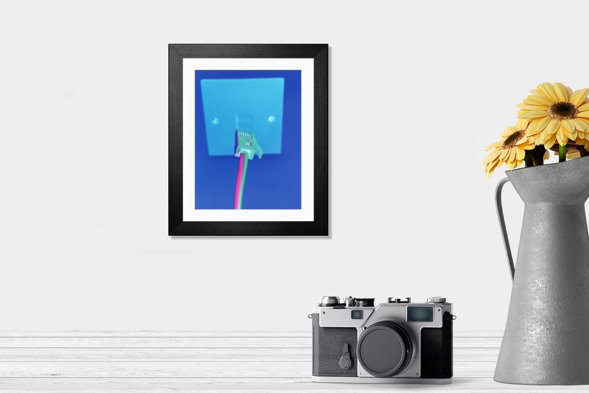 Shown hanging in a room: Modern 14"x12" (36x31cm)