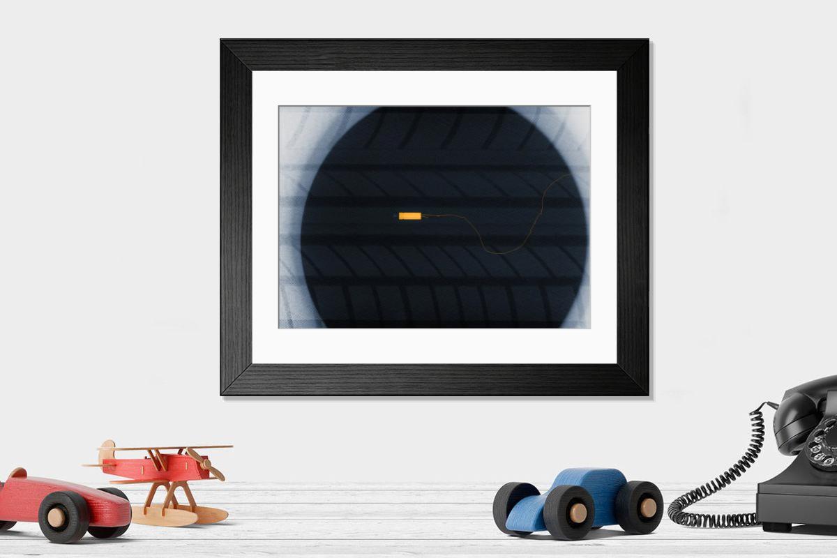 Shown hanging in a room: Modern 14"x12" (36x31cm)