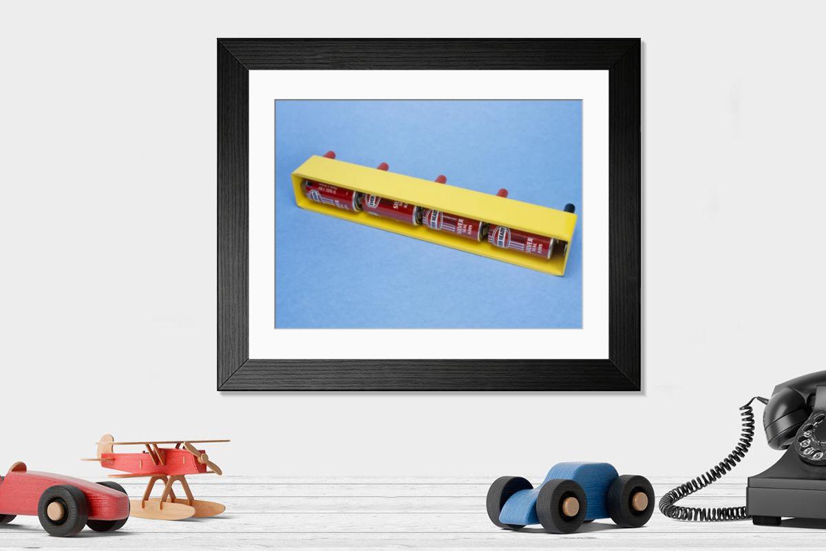 Shown hanging in a room: Modern 14"x12" (36x31cm)