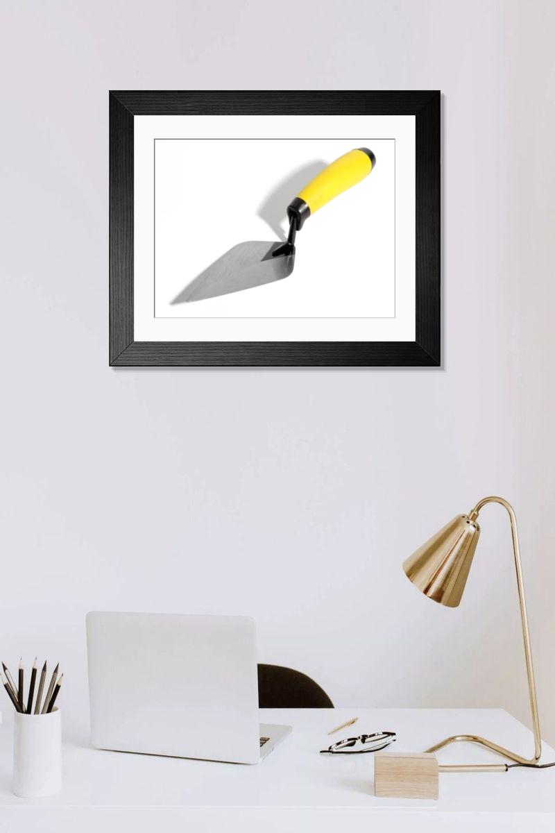 Shown hanging in a room: Modern 14"x12" (36x31cm)