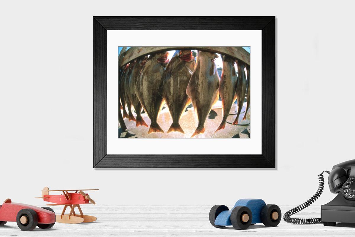 Shown hanging in a room: Modern 14"x12" (36x31cm)