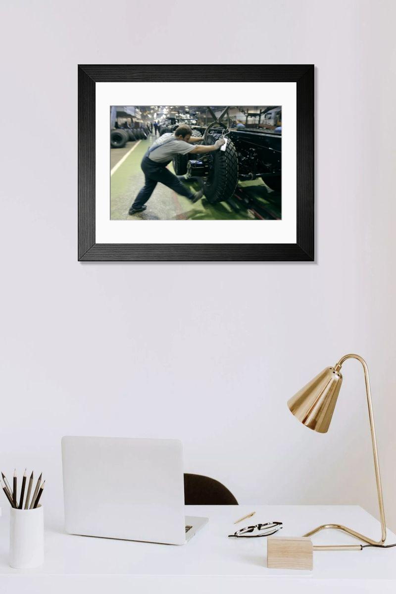 Shown hanging in a room: Modern 14"x12" (36x31cm)
