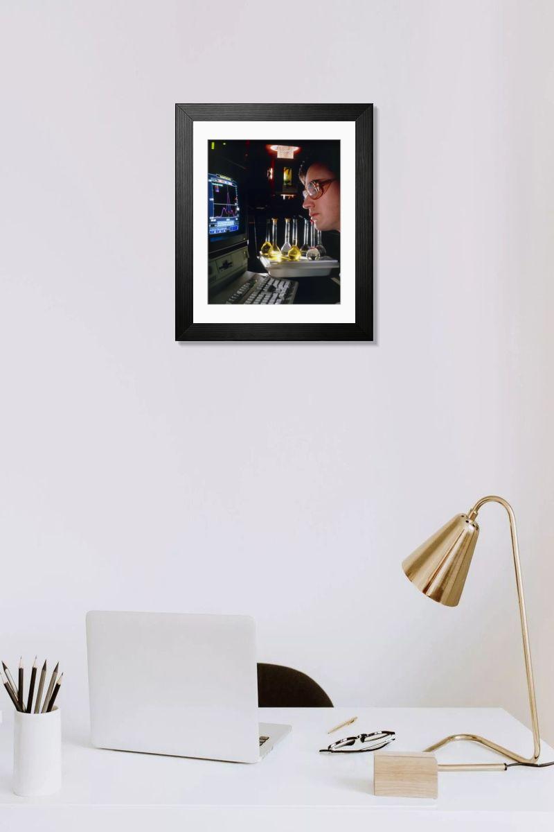 Shown hanging in a room: Modern 14"x12" (36x31cm)