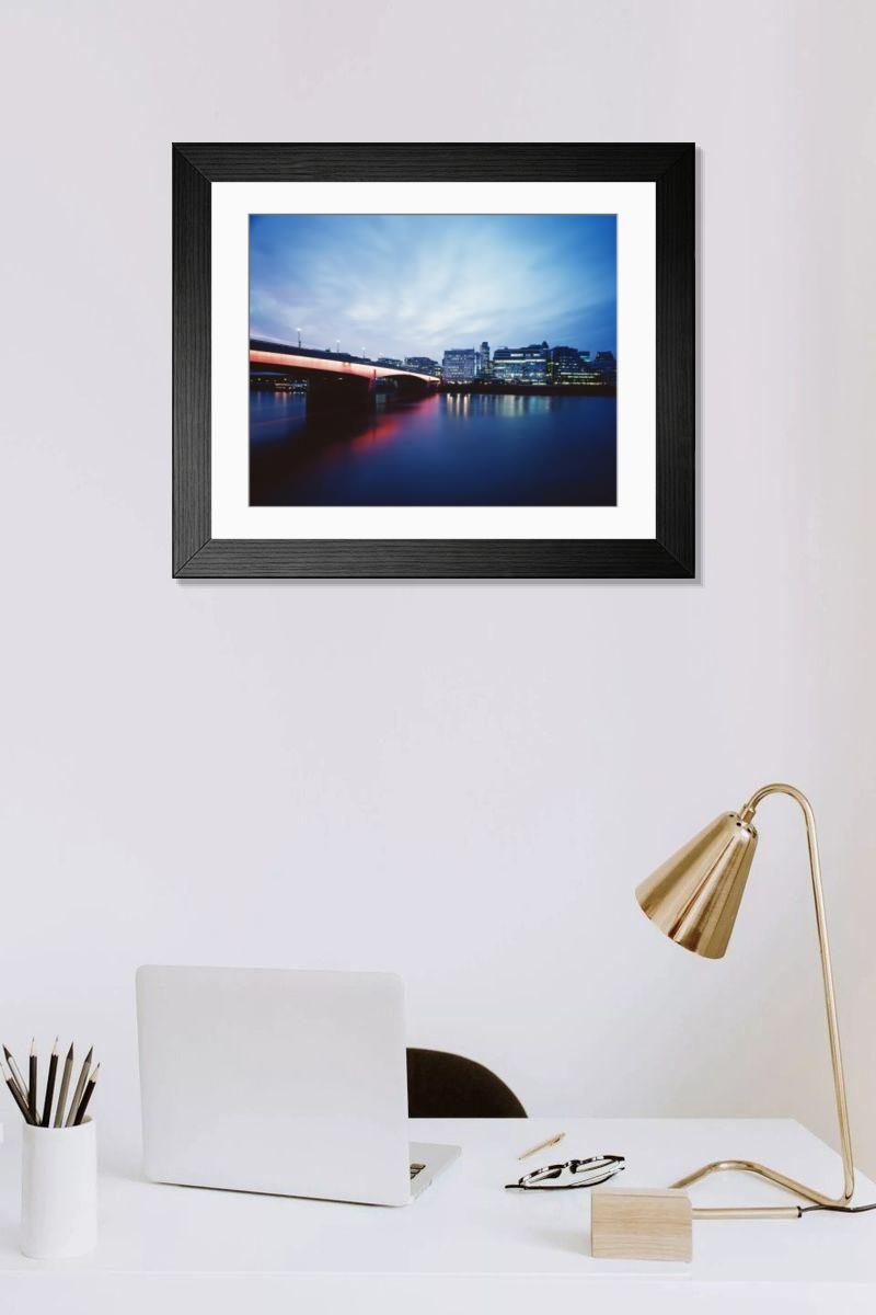 Shown hanging in a room: Modern 14"x12" (36x31cm)