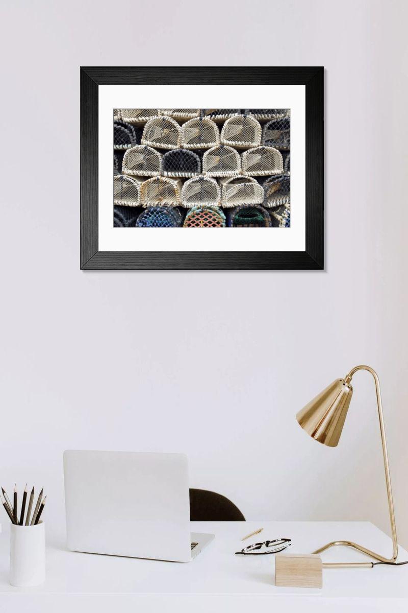 Shown hanging in a room: Modern 14"x12" (36x31cm)