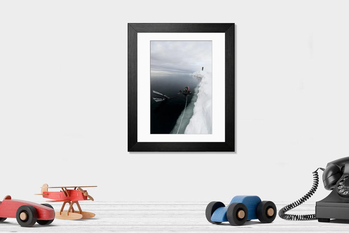 Shown hanging in a room: Modern 14"x12" (36x31cm)
