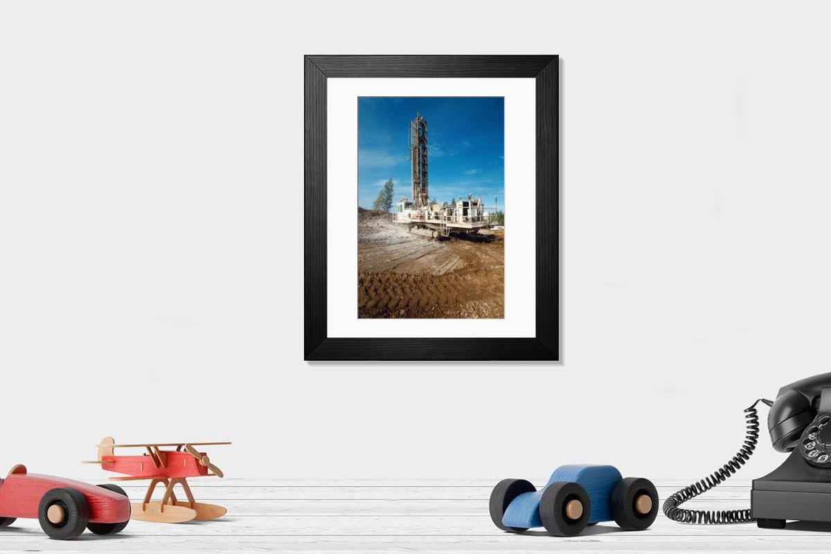 Shown hanging in a room: Modern 14"x12" (36x31cm)