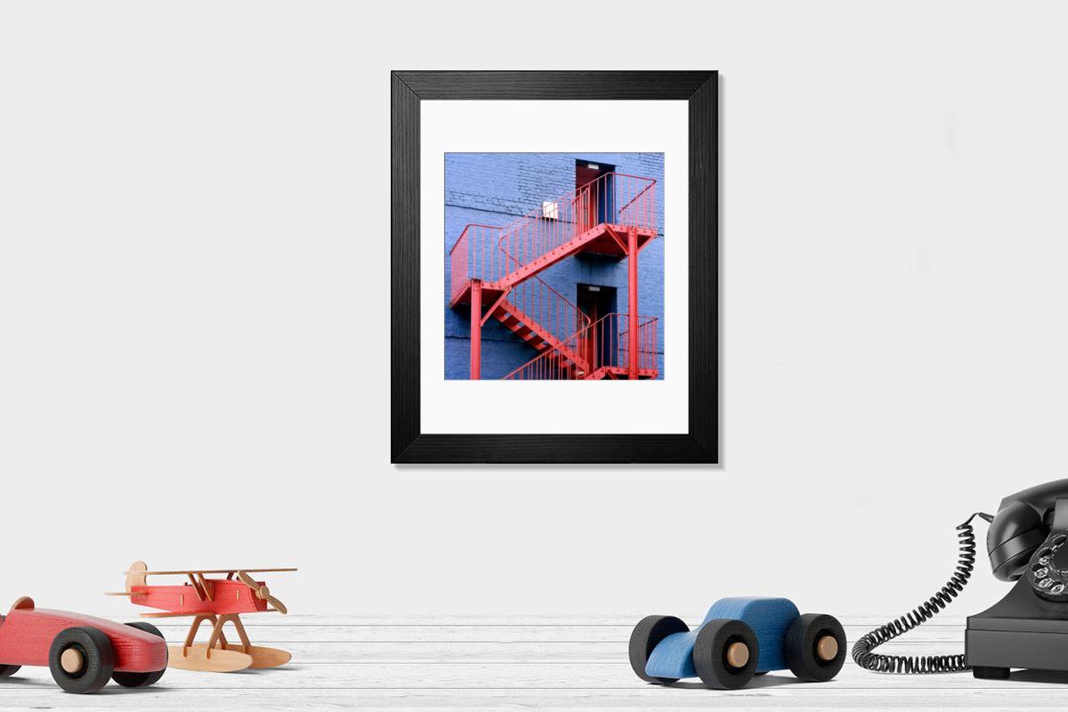 Shown hanging in a room: Modern 14"x12" (36x31cm)