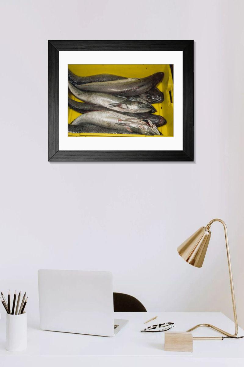 Shown hanging in a room: Modern 14"x12" (36x31cm)