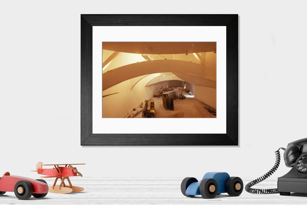 Shown hanging in a room: Modern 14"x12" (36x31cm)