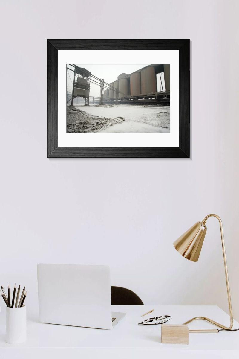 Shown hanging in a room: Modern 14"x12" (36x31cm)