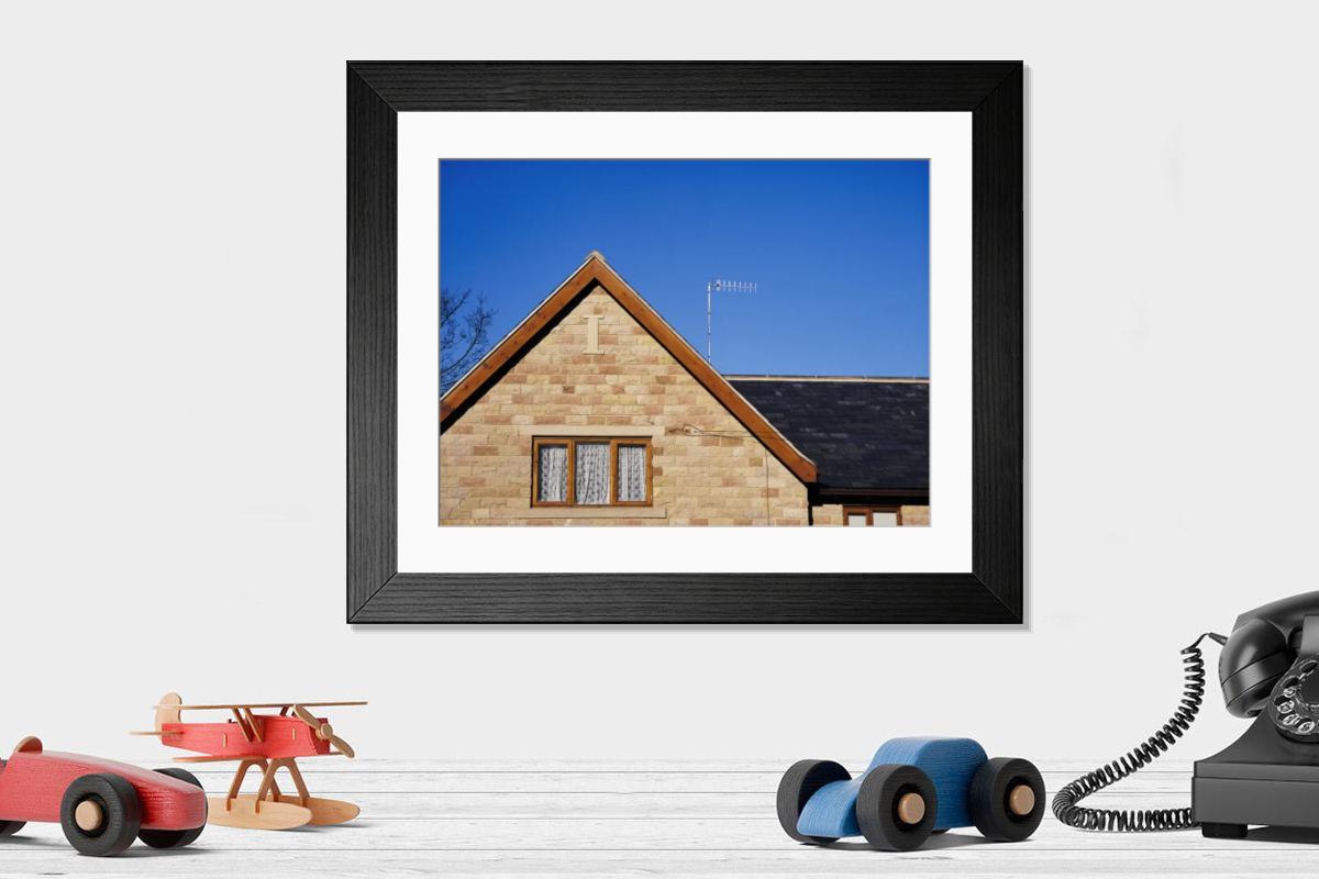 Shown hanging in a room: Modern 14"x12" (36x31cm)
