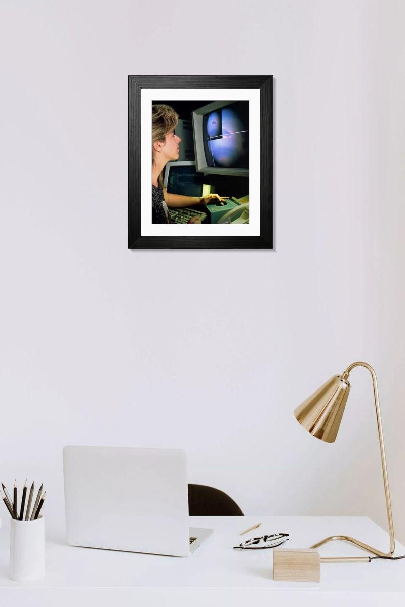 Shown hanging in a room: Modern 14"x12" (36x31cm)