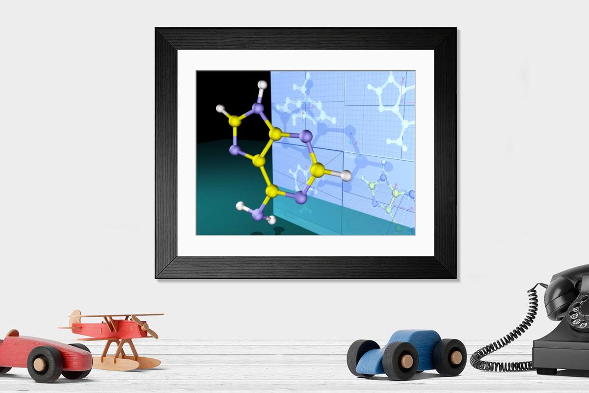 Shown hanging in a room: Modern 14"x12" (36x31cm)
