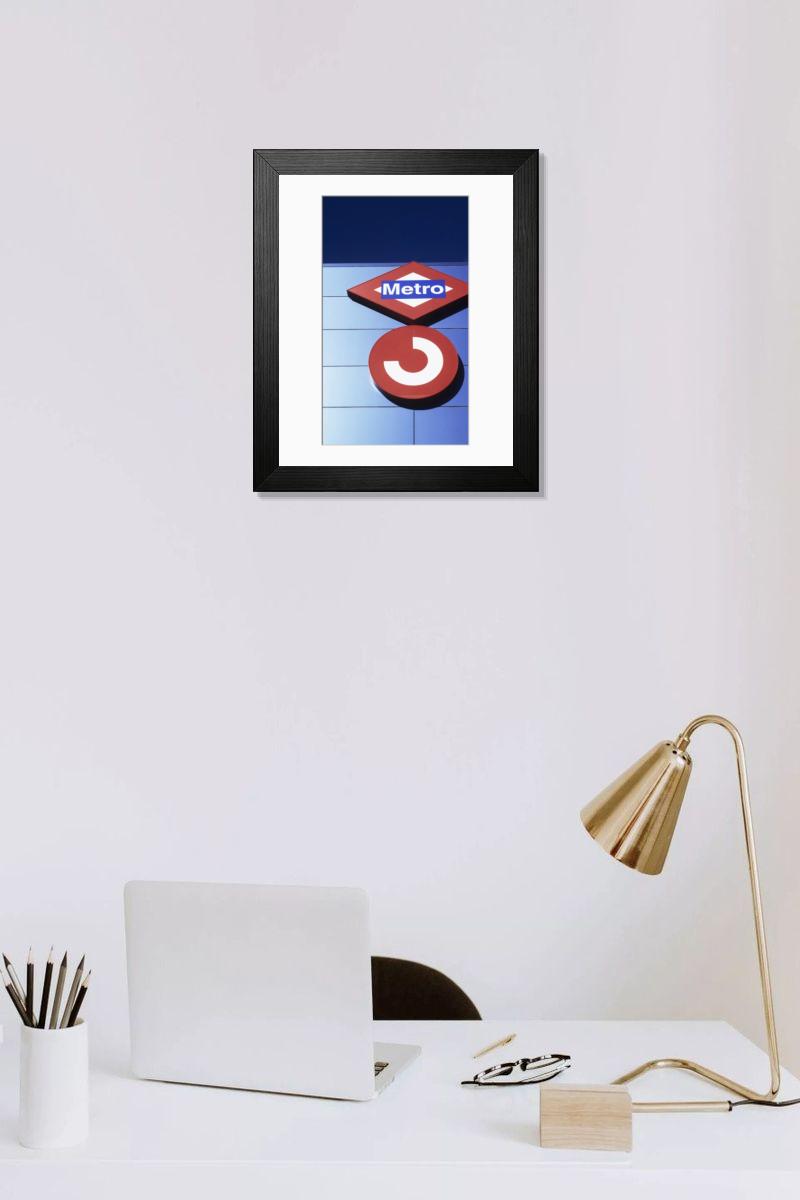 Shown hanging in a room: Modern 14"x12" (36x31cm)