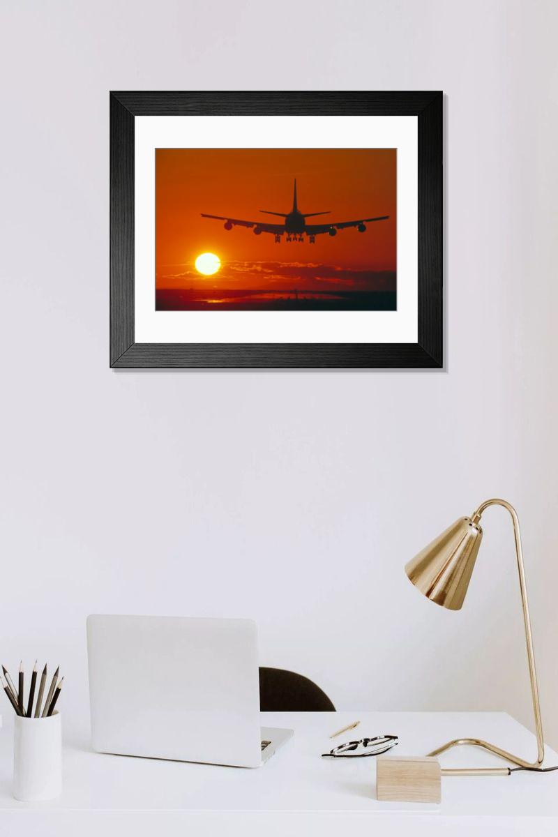 Shown hanging in a room: Modern 14"x12" (36x31cm)