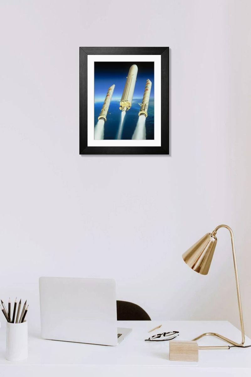 Shown hanging in a room: Modern 14"x12" (36x31cm)