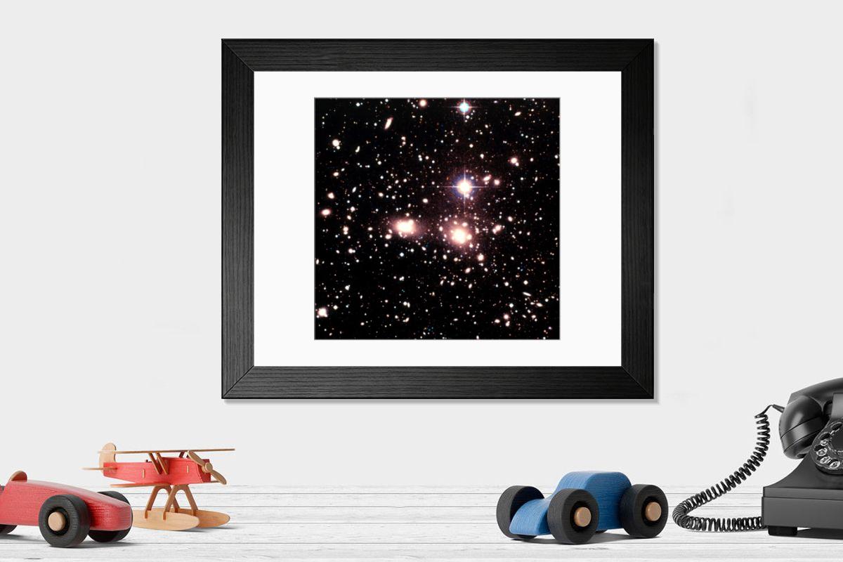 Shown hanging in a room: Modern 14"x12" (36x31cm)