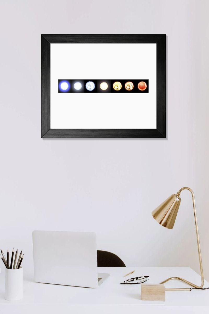 Shown hanging in a room: Modern 14"x12" (36x31cm)