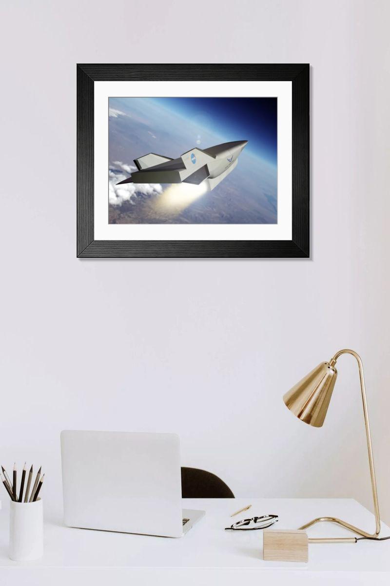 Shown hanging in a room: Modern 14"x12" (36x31cm)