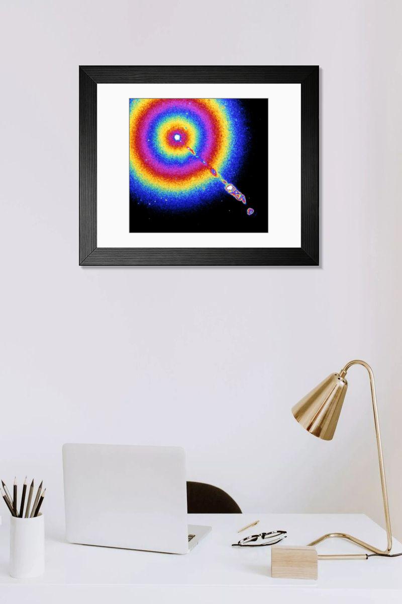 Shown hanging in a room: Modern 14"x12" (36x31cm)