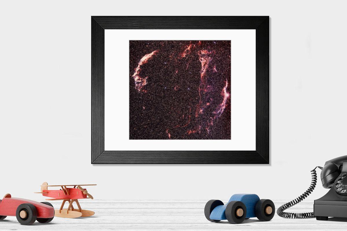 Shown hanging in a room: Modern 14"x12" (36x31cm)