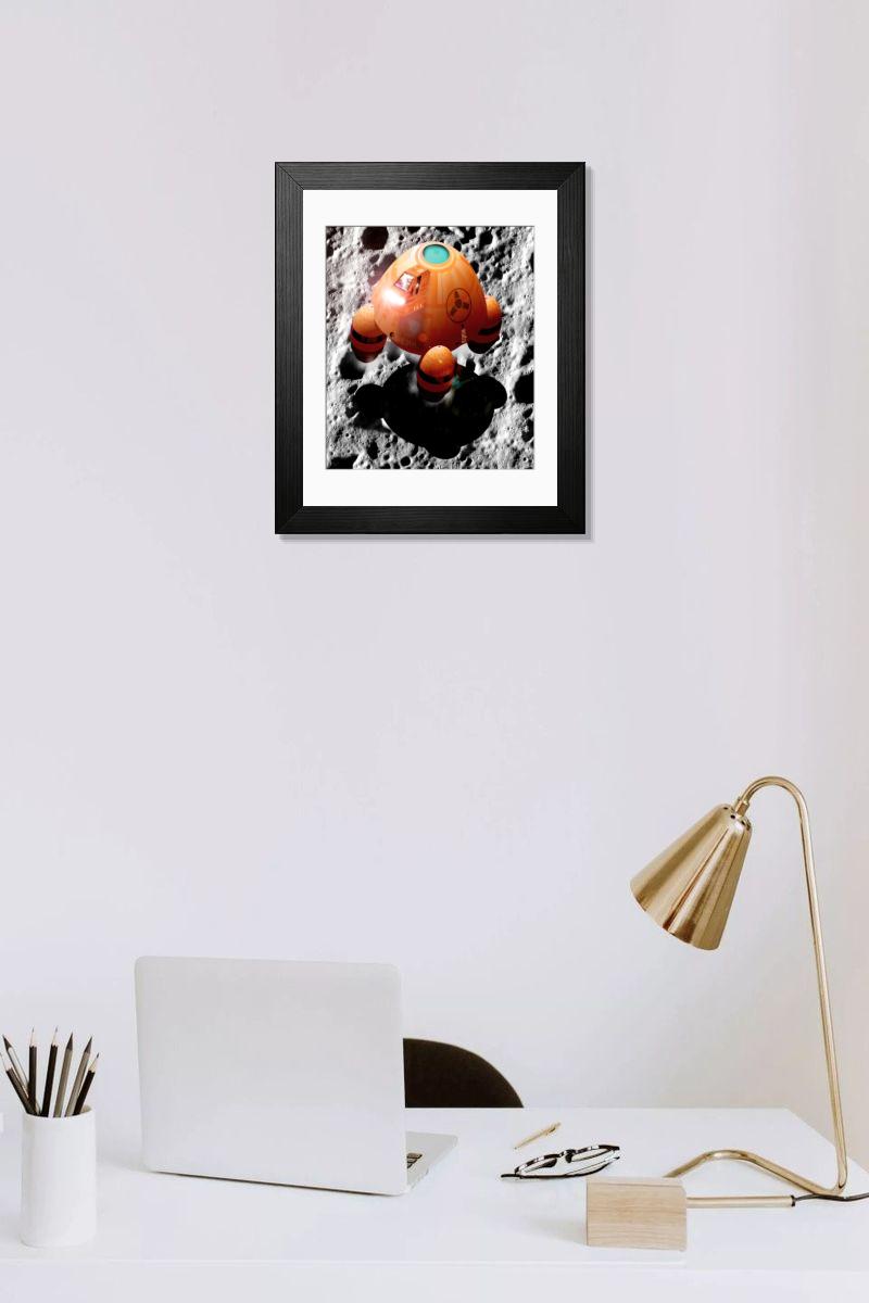 Shown hanging in a room: Modern 14"x12" (36x31cm)