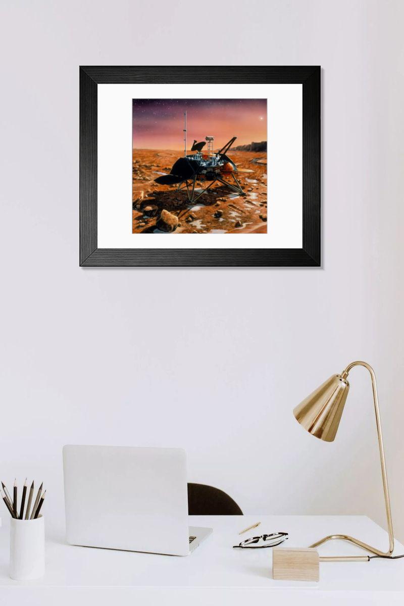 Shown hanging in a room: Modern 14"x12" (36x31cm)