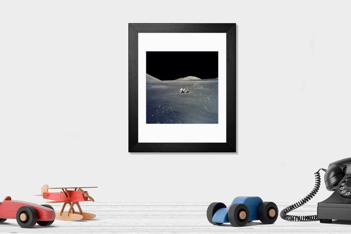 Shown hanging in a room: Modern 14"x12" (36x31cm)