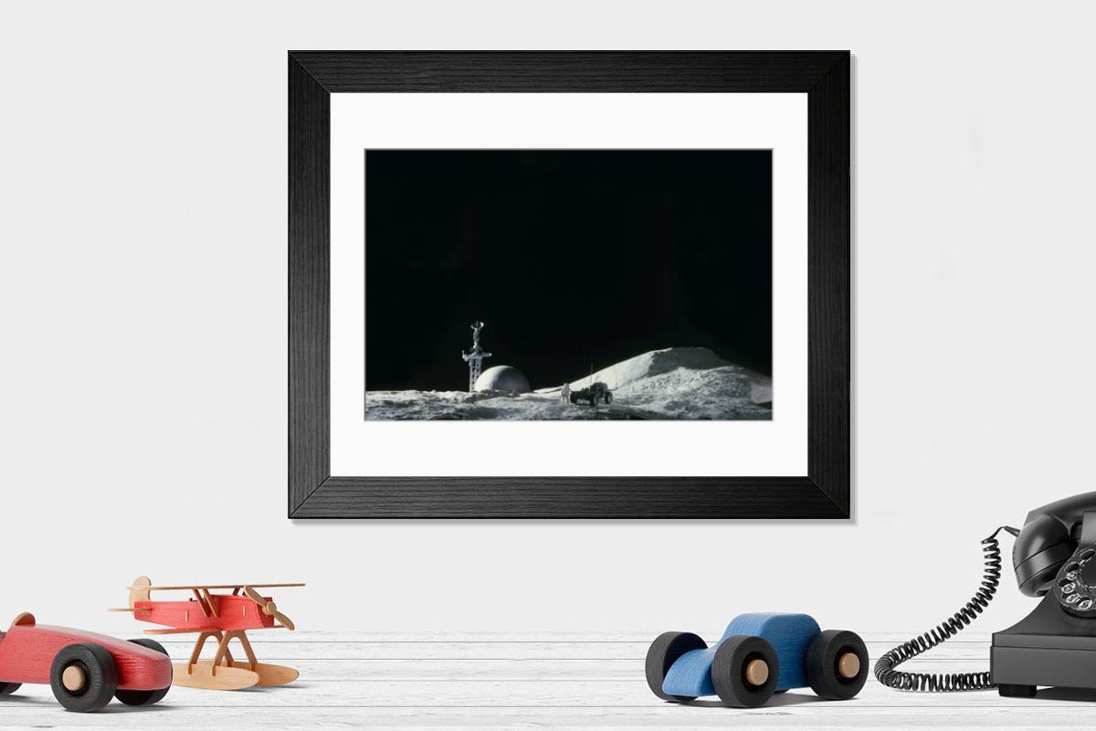 Shown hanging in a room: Modern 14"x12" (36x31cm)