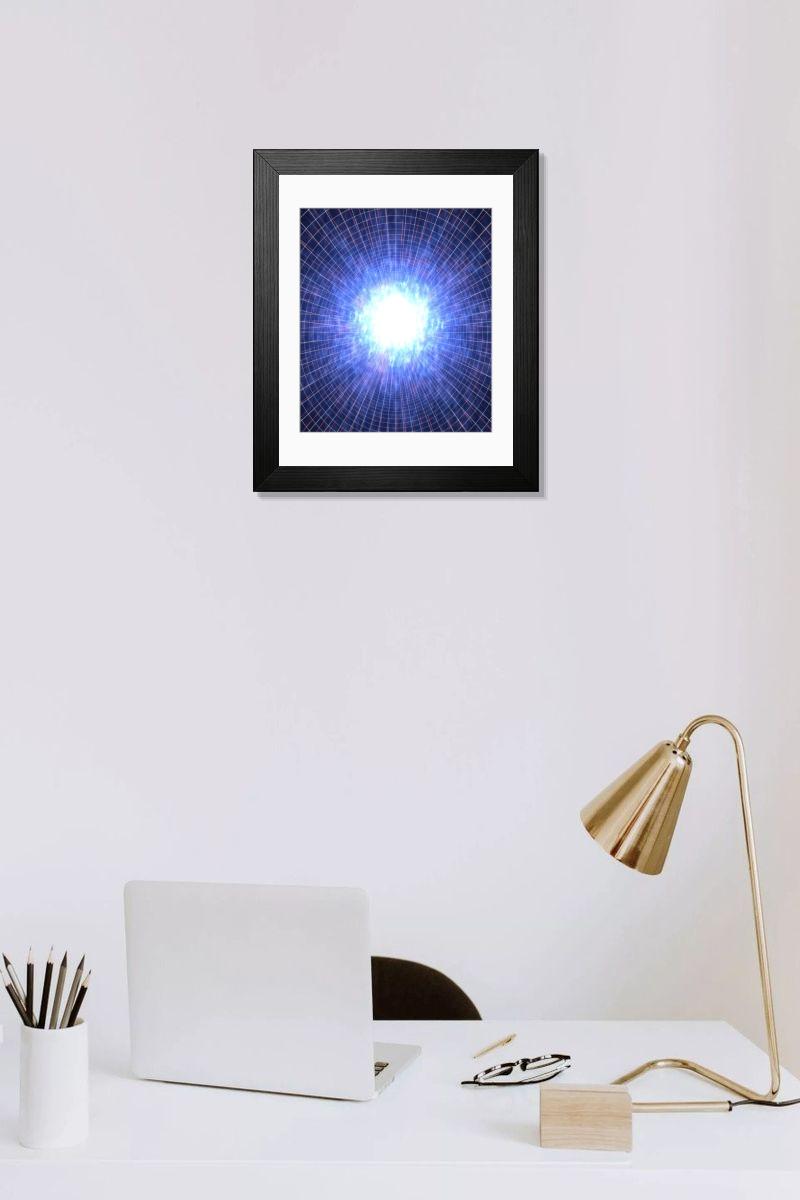 Shown hanging in a room: Modern 14"x12" (36x31cm)