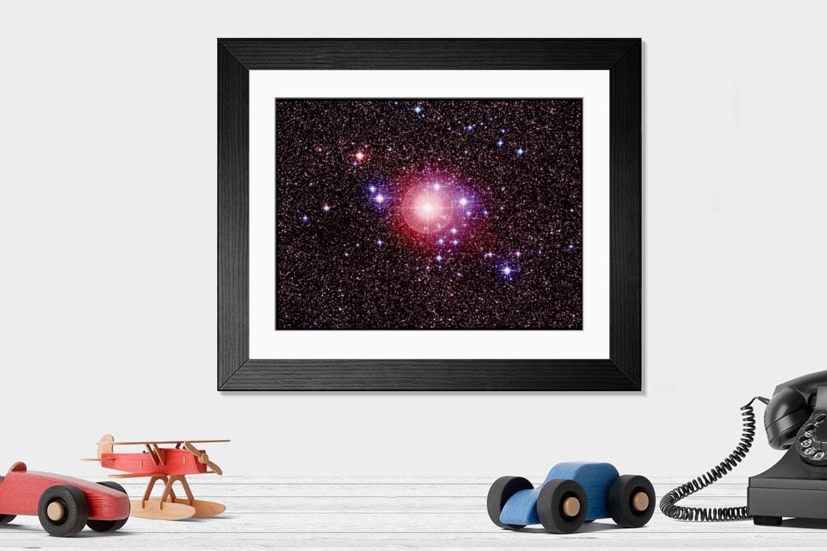 Shown hanging in a room: Modern 14"x12" (36x31cm)