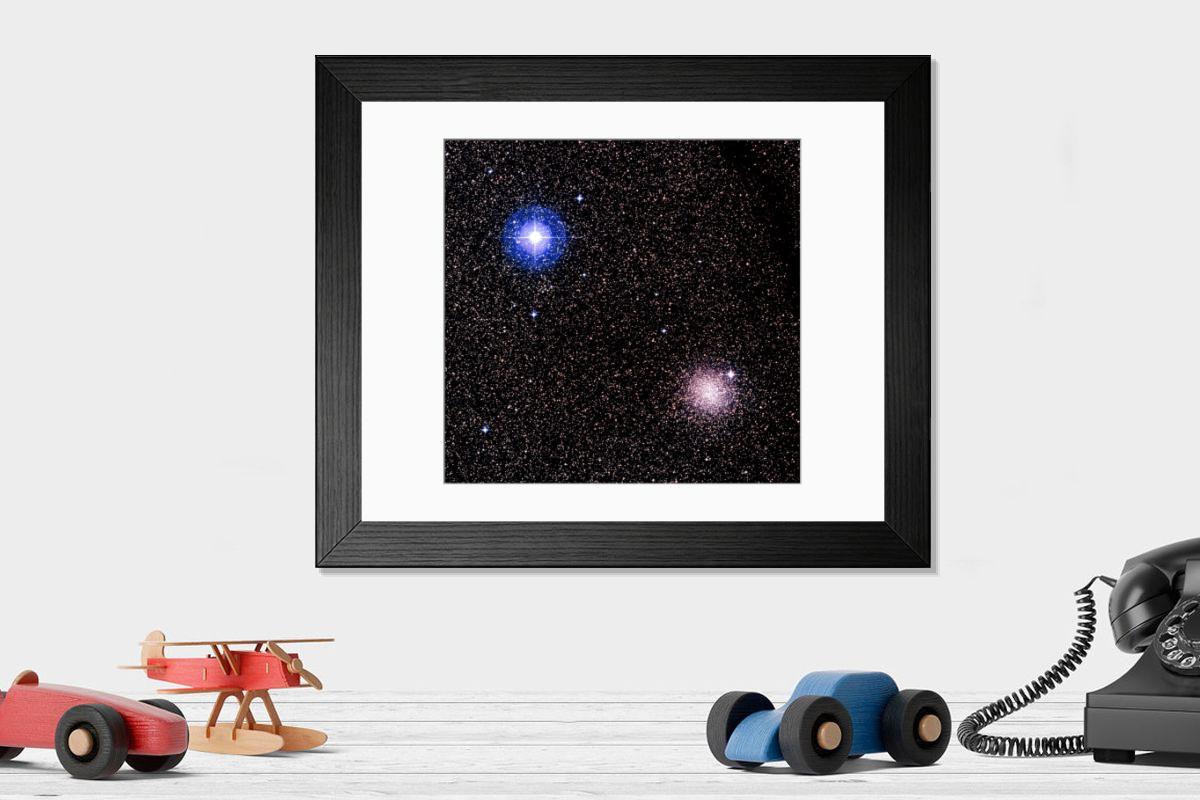 Shown hanging in a room: Modern 14"x12" (36x31cm)