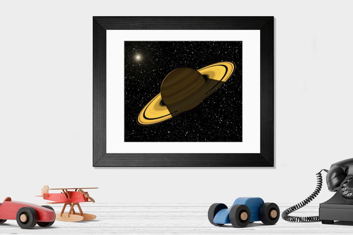 Shown hanging in a room: Modern 14"x12" (36x31cm)