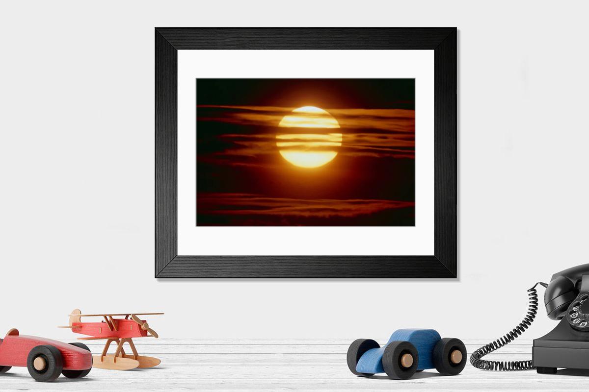 Shown hanging in a room: Modern 14"x12" (36x31cm)