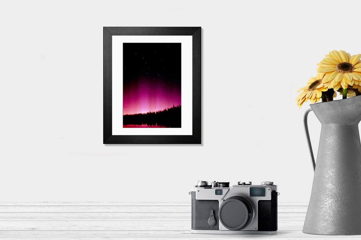 Shown hanging in a room: Modern 14"x12" (36x31cm)