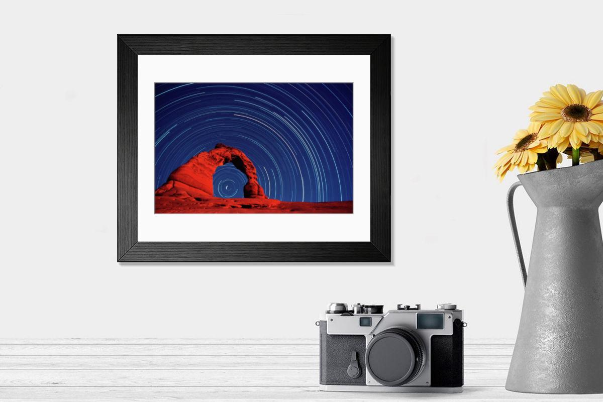 Shown hanging in a room: Modern 14"x12" (36x31cm)