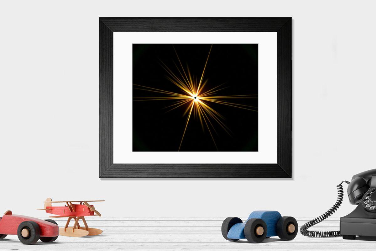 Shown hanging in a room: Modern 14"x12" (36x31cm)