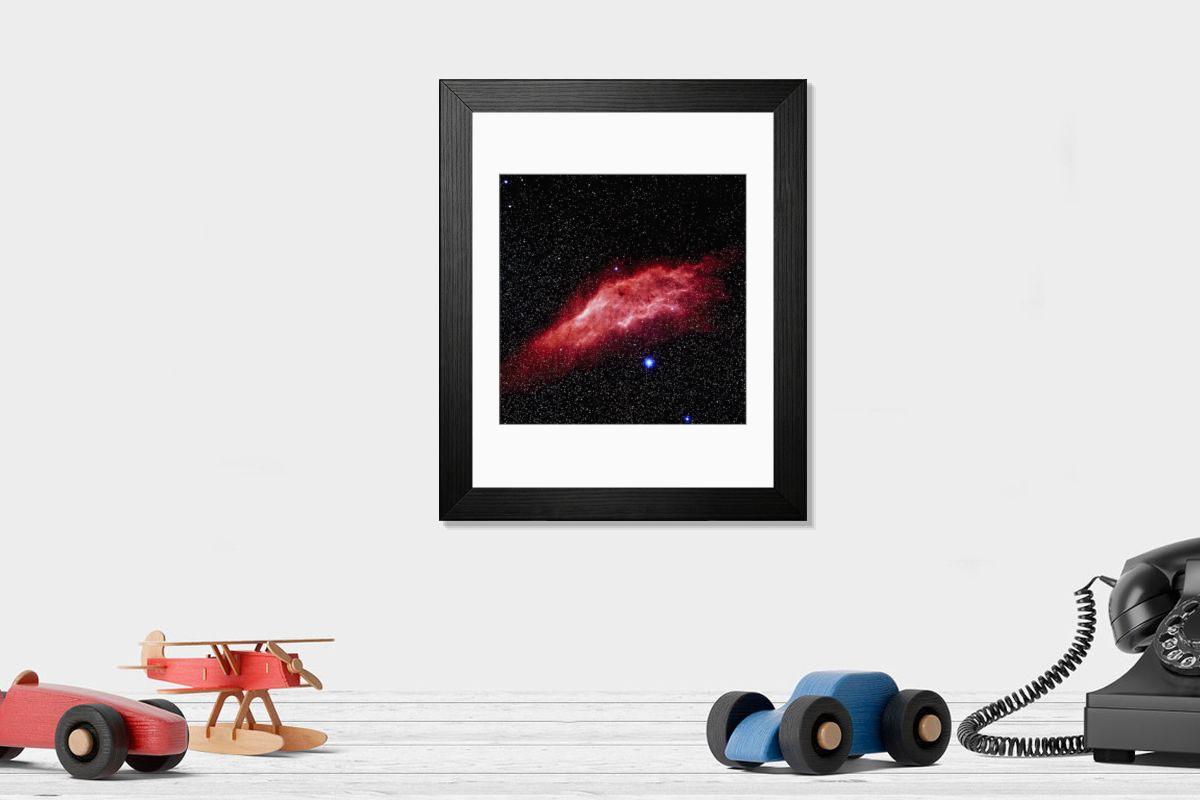Shown hanging in a room: Modern 14"x12" (36x31cm)