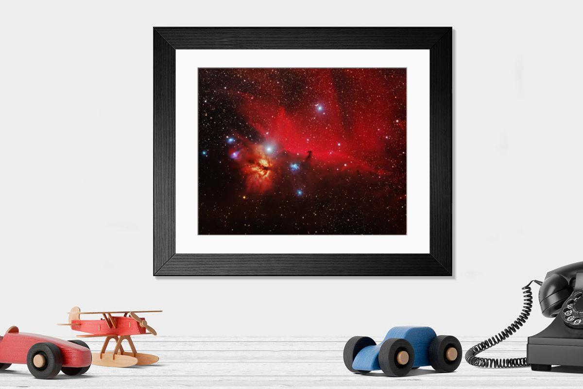 Shown hanging in a room: Modern 14"x12" (36x31cm)