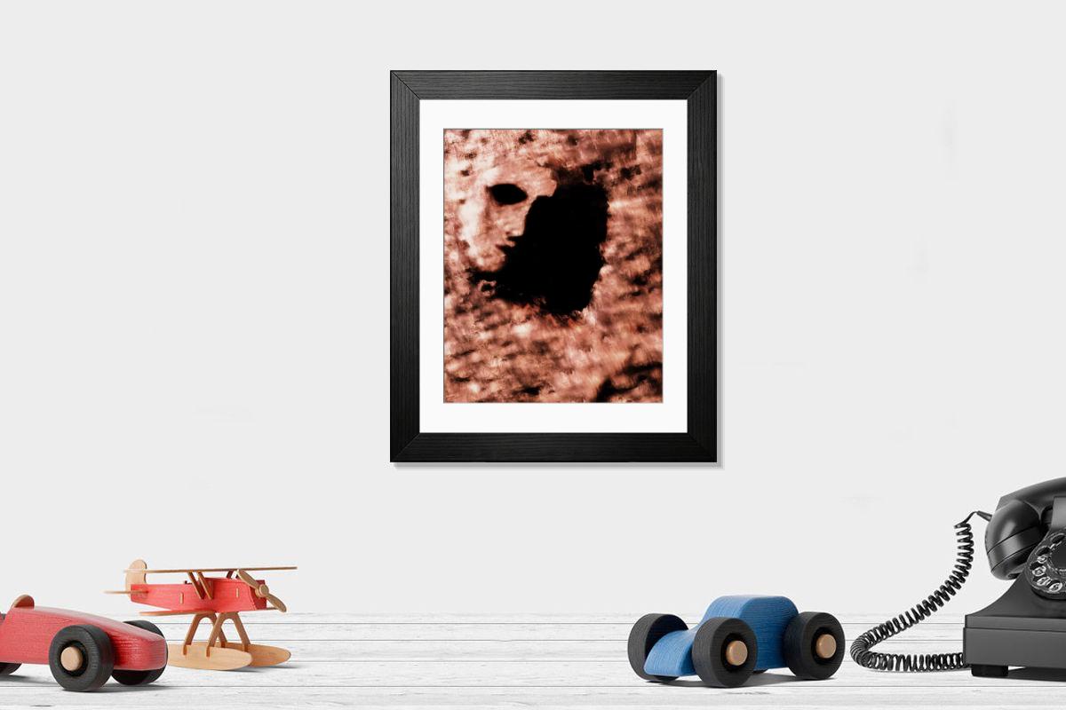 Shown hanging in a room: Modern 14"x12" (36x31cm)