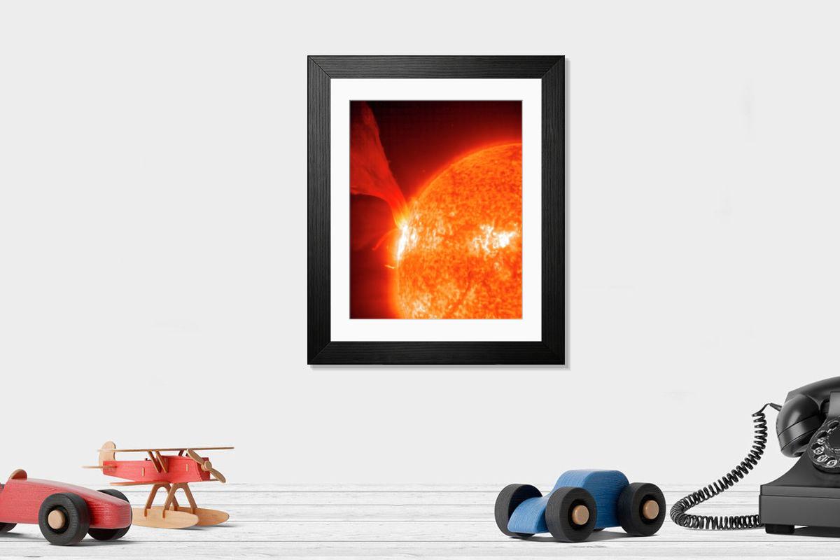 Shown hanging in a room: Modern 14"x12" (36x31cm)