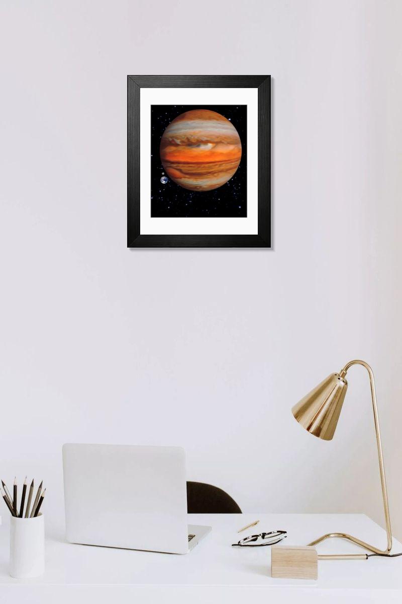 Shown hanging in a room: Modern 14"x12" (36x31cm)