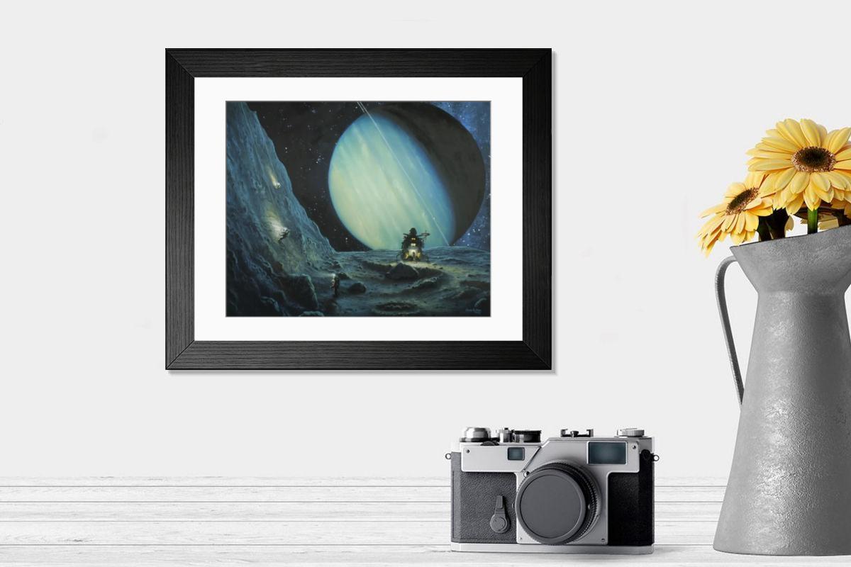 Shown hanging in a room: Modern 14"x12" (36x31cm)
