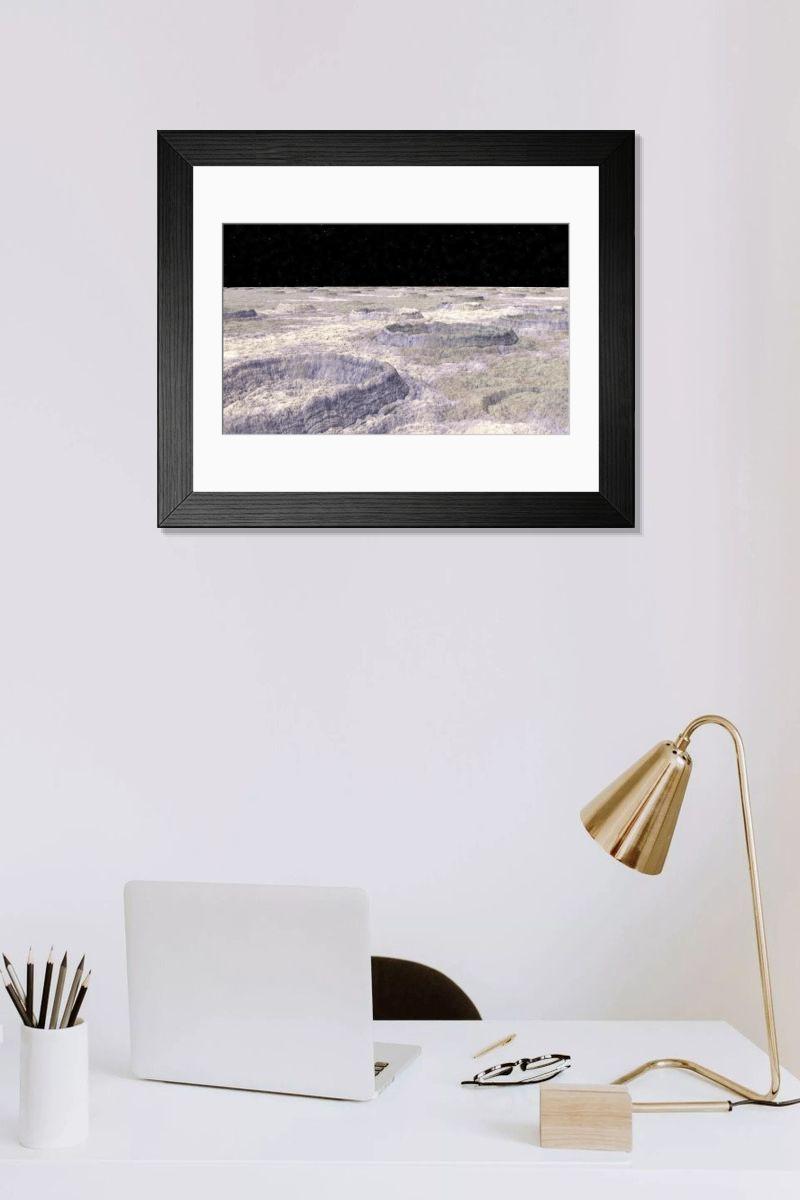 Shown hanging in a room: Modern 14"x12" (36x31cm)